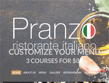 Tablet Screenshot of pranzoniagara.com